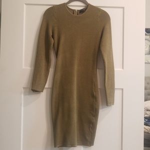 Textured bodycon dress